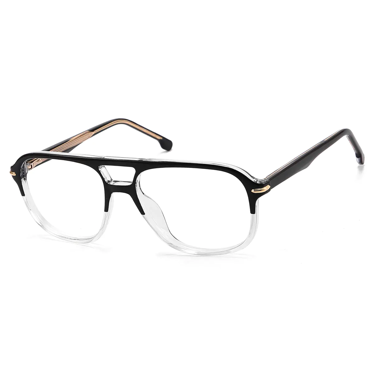 Aviator Black/White Eyeglasses