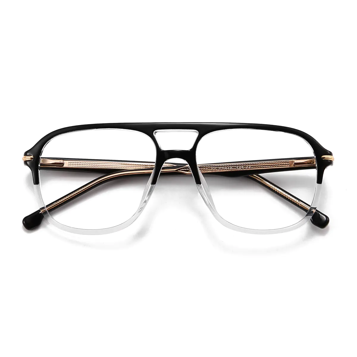 Aviator Black/White Eyeglasses