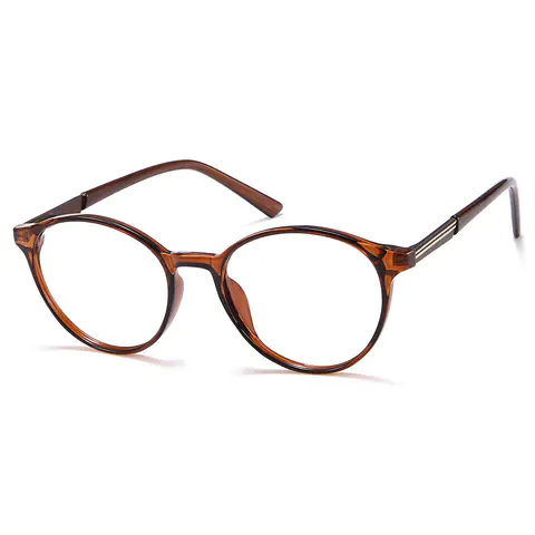 Round Transparent Brown