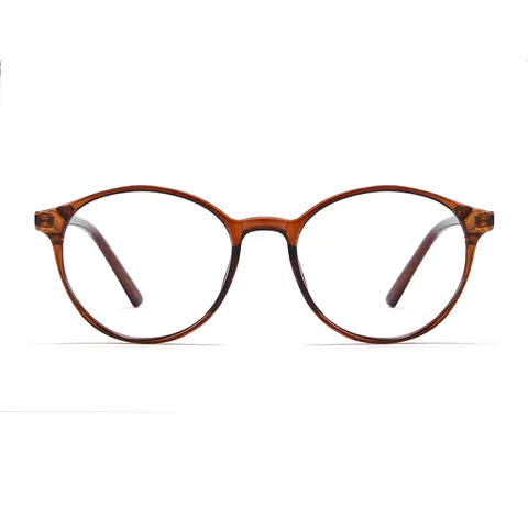 Round Transparent Brown