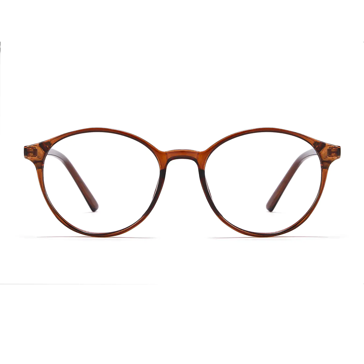 Round Transparent Brown