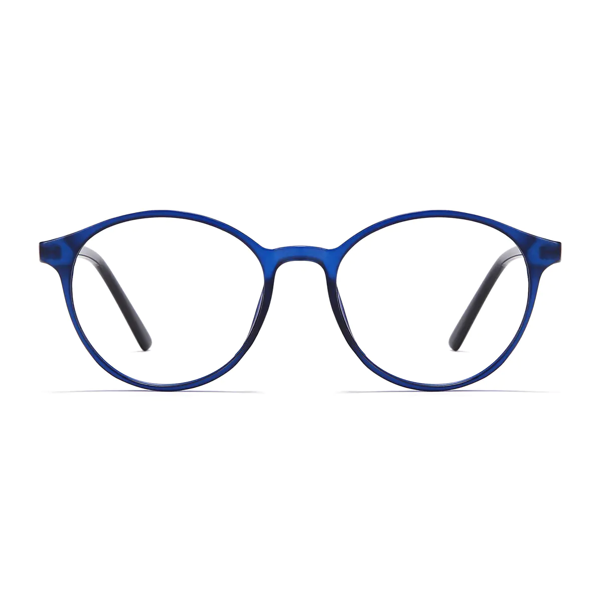 Round Transparent Blue