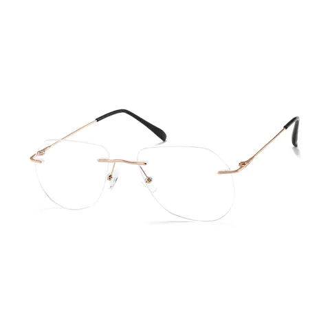 Aviator Gold Eyeglasses