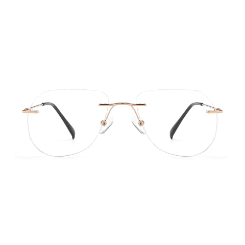 Aviator Gold Eyeglasses