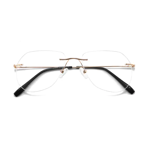 Aviator Gold Eyeglasses