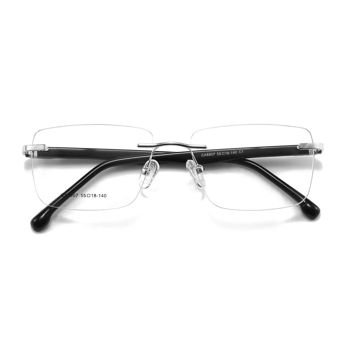 Rectangle Silver Eyeglasses