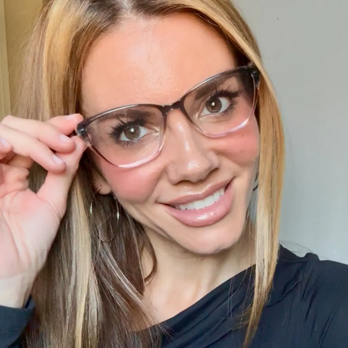 Cat-eye Gradient Pink Eyeglasses