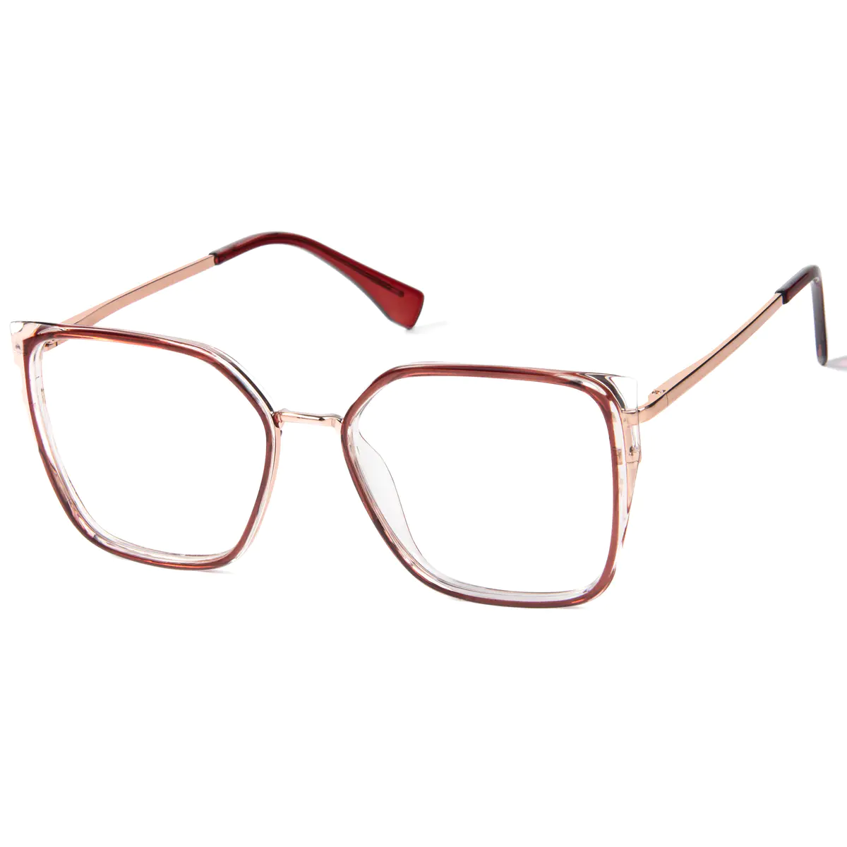Square Red Glasses