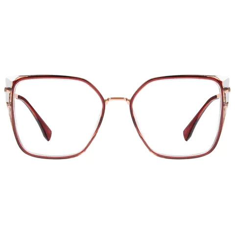 Square Red Glasses