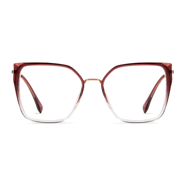 Square Gradient Pink/Gold Glasses