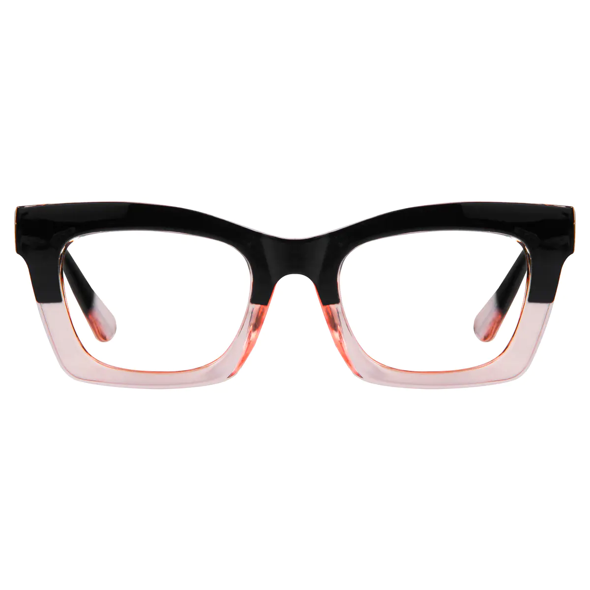 Cat-eye Black/Pink Gold Eyeglasses