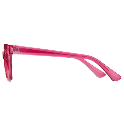 Cat-eye Transparent Pink Eyeglasses