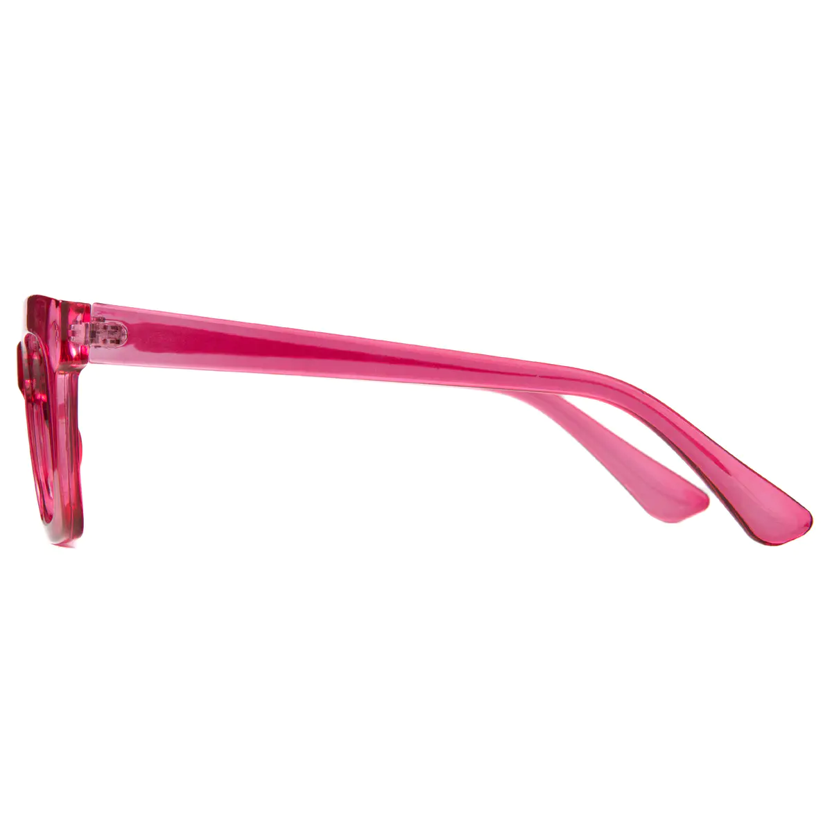 Cat-eye Transparent Pink Eyeglasses