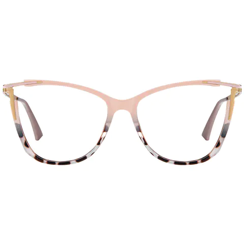 Cat-eye Pink/Tortoiseshell Eyeglasses