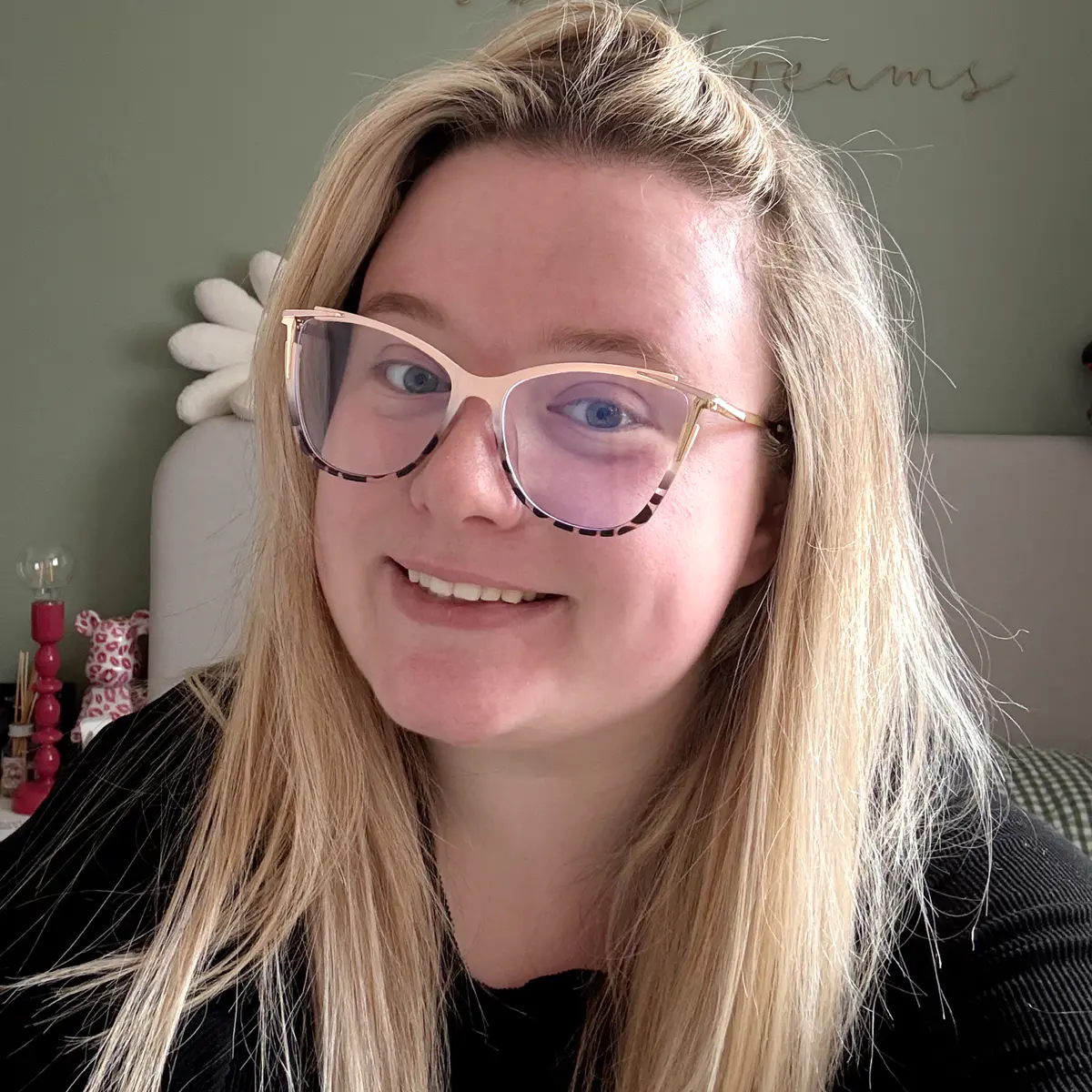 Cat-eye Pink/Tortoiseshell Eyeglasses