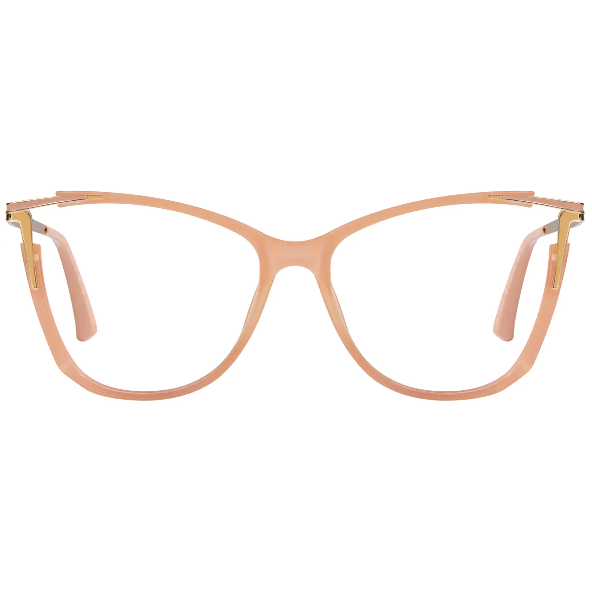 Cat-eye Transparent Pink Eyeglasses