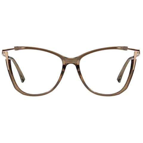 Cat-eye Light Brown Eyeglasses