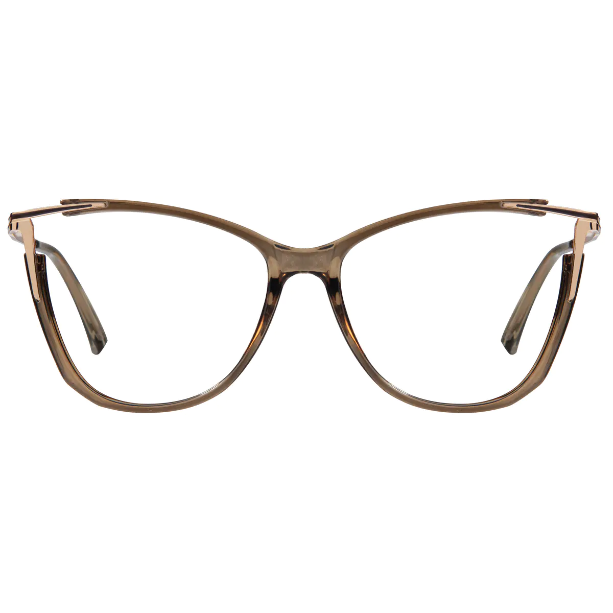 Cat-eye Light Brown Eyeglasses