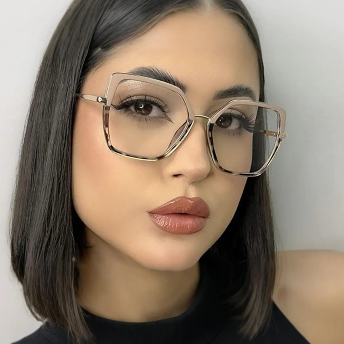Square Black Eyeglasses