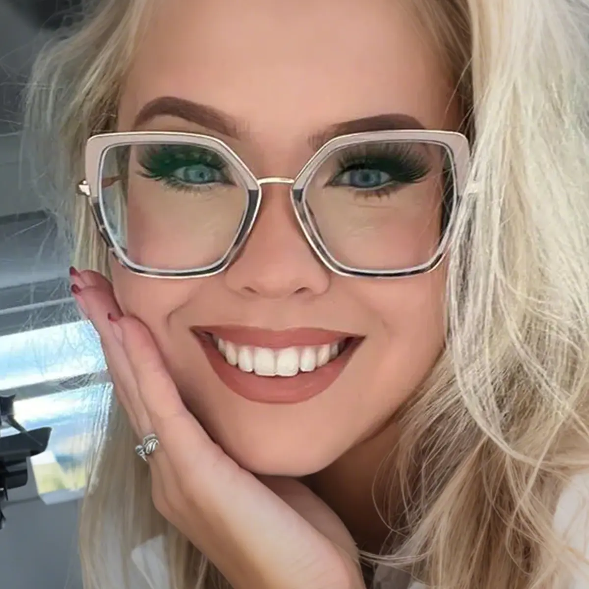 Square Black Eyeglasses