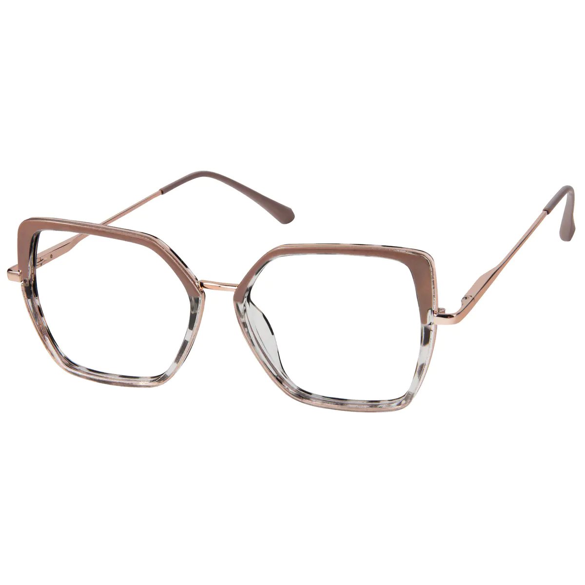 Square Pink/Tortoiseshell Eyeglasses
