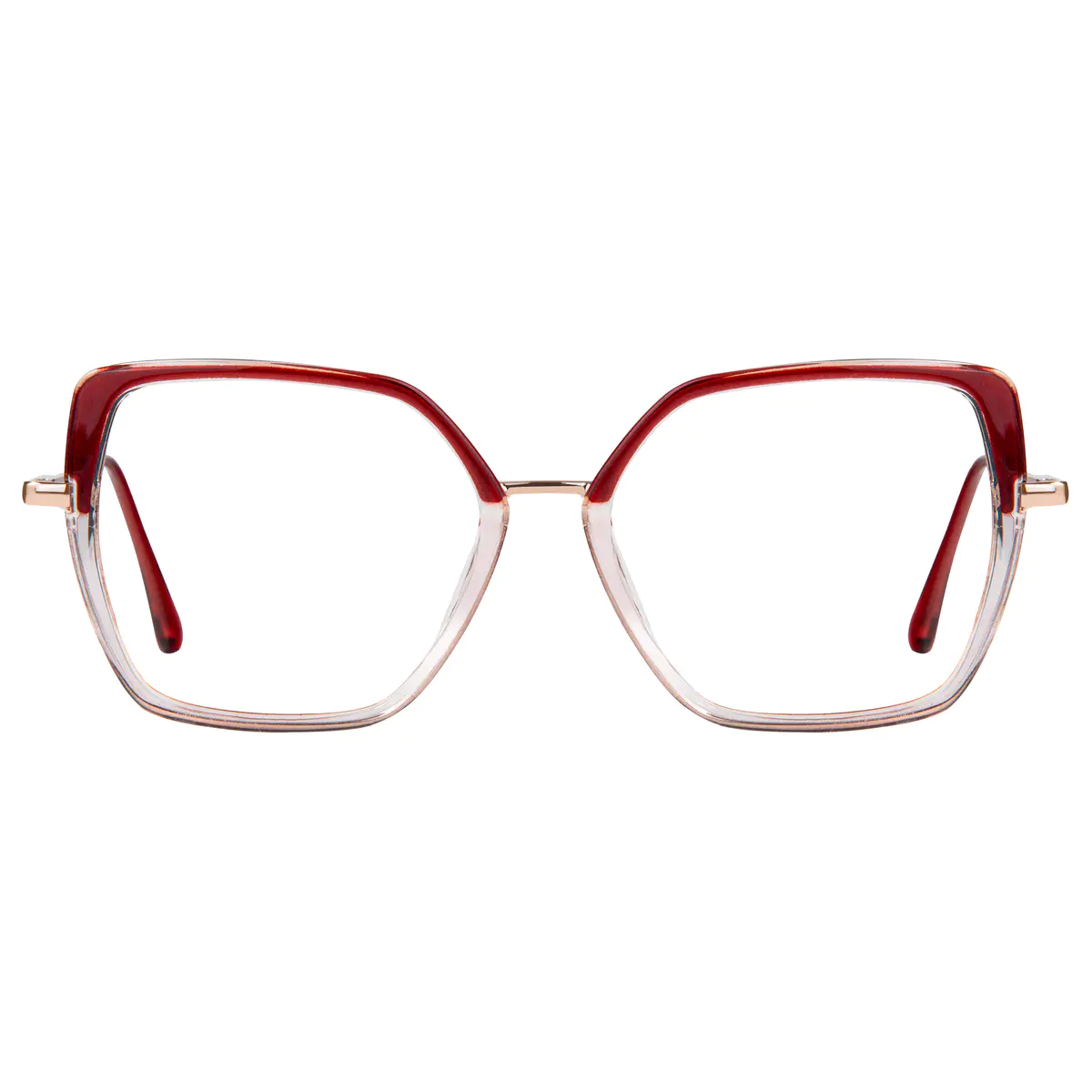 Square Red Eyeglasses