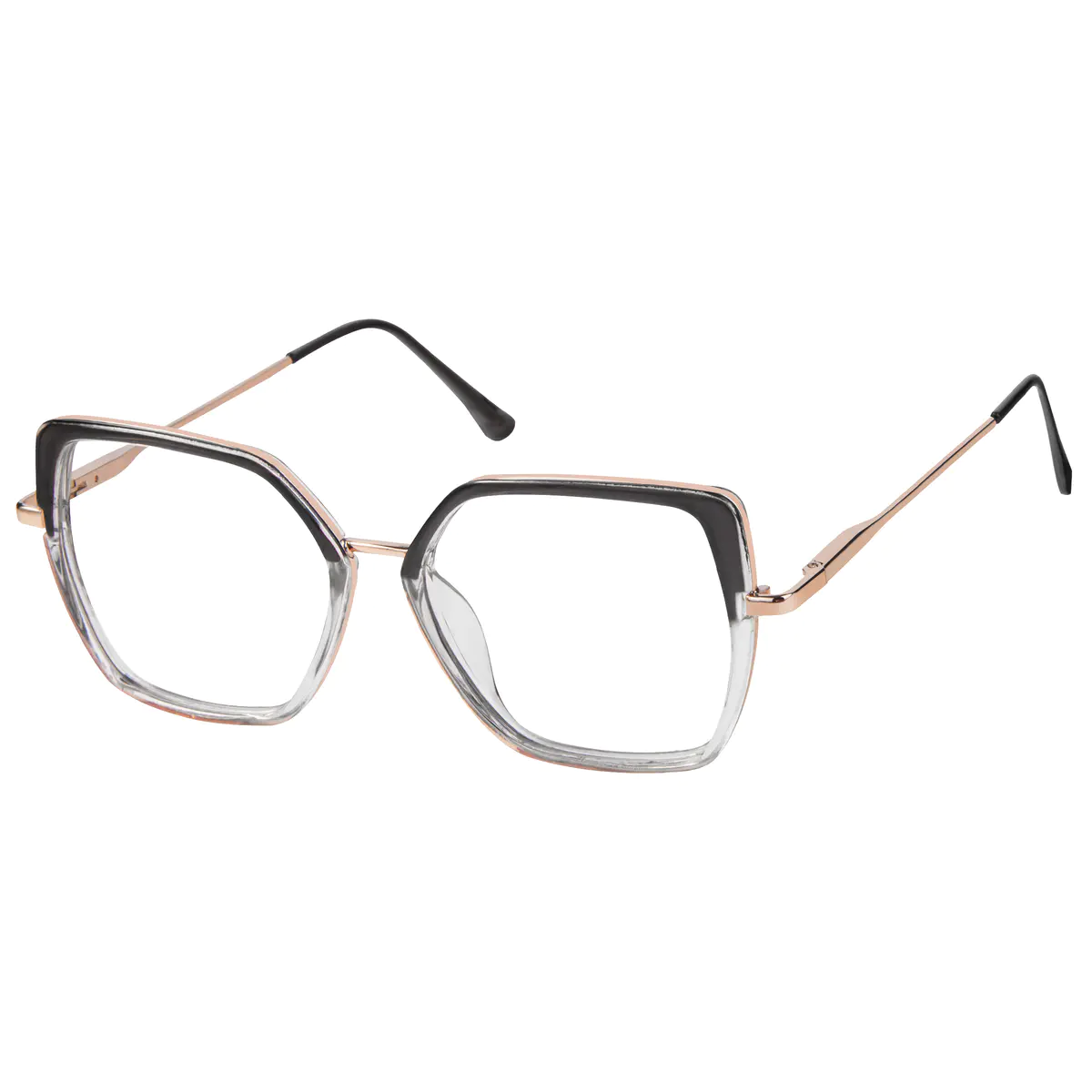 Square Gradient Gray Eyeglasses