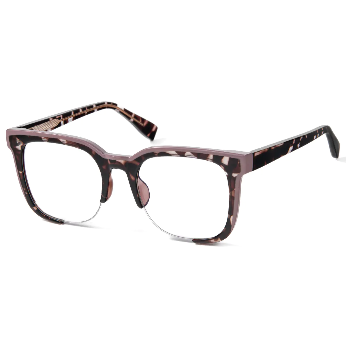 Square Purple Eyeglasses