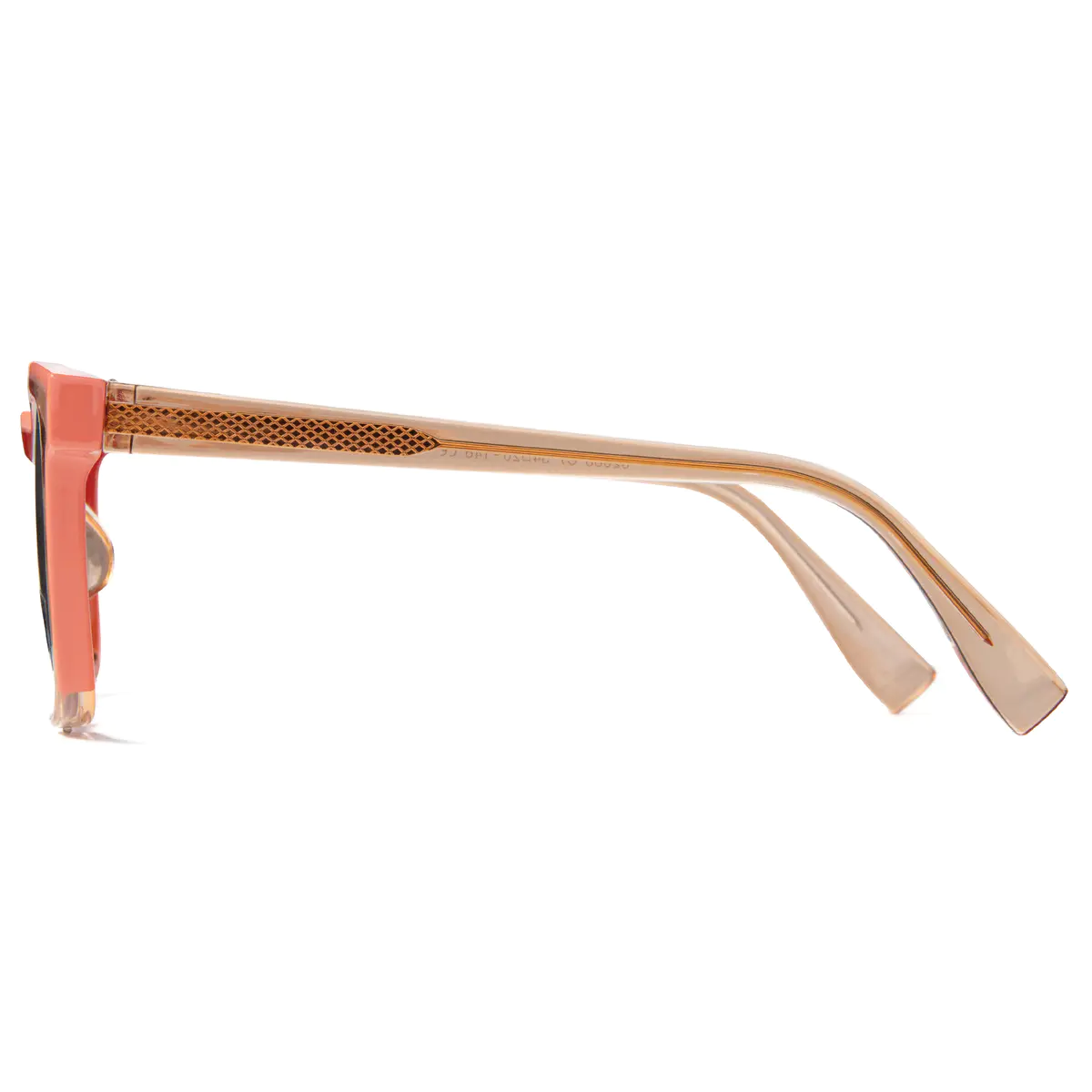 Square Orange Eyeglasses