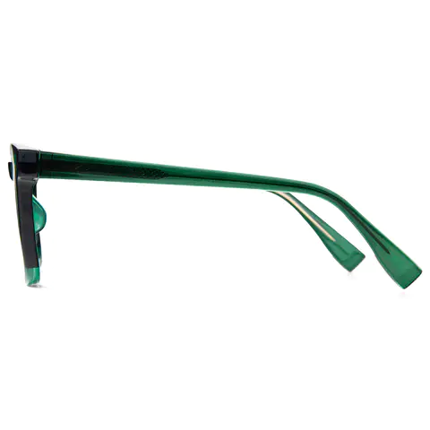 Square Green Eyeglasses
