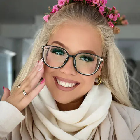 Cat-eye Black Eyeglasses