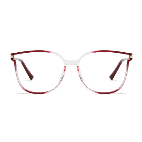 Cat-eye Gradient Red Eyeglasses