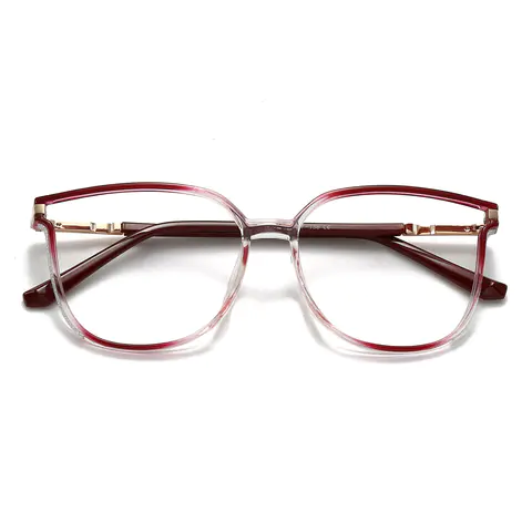 Cat-eye Gradient Red Eyeglasses