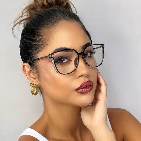 Cat-eye Purple Eyeglasses