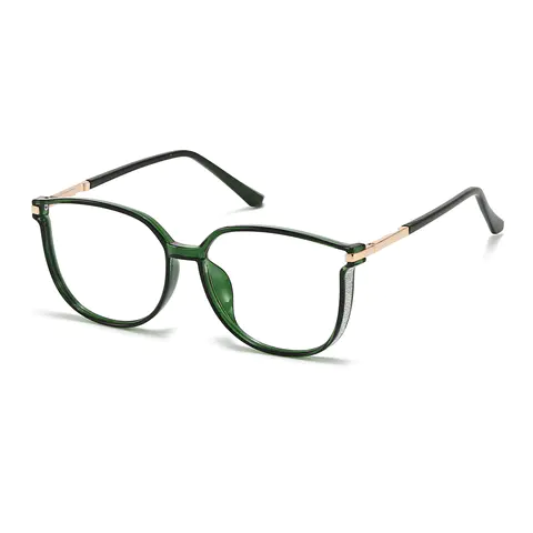 Cat-eye Green Eyeglasses