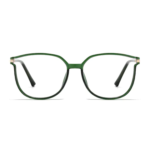 Cat-eye Green Eyeglasses