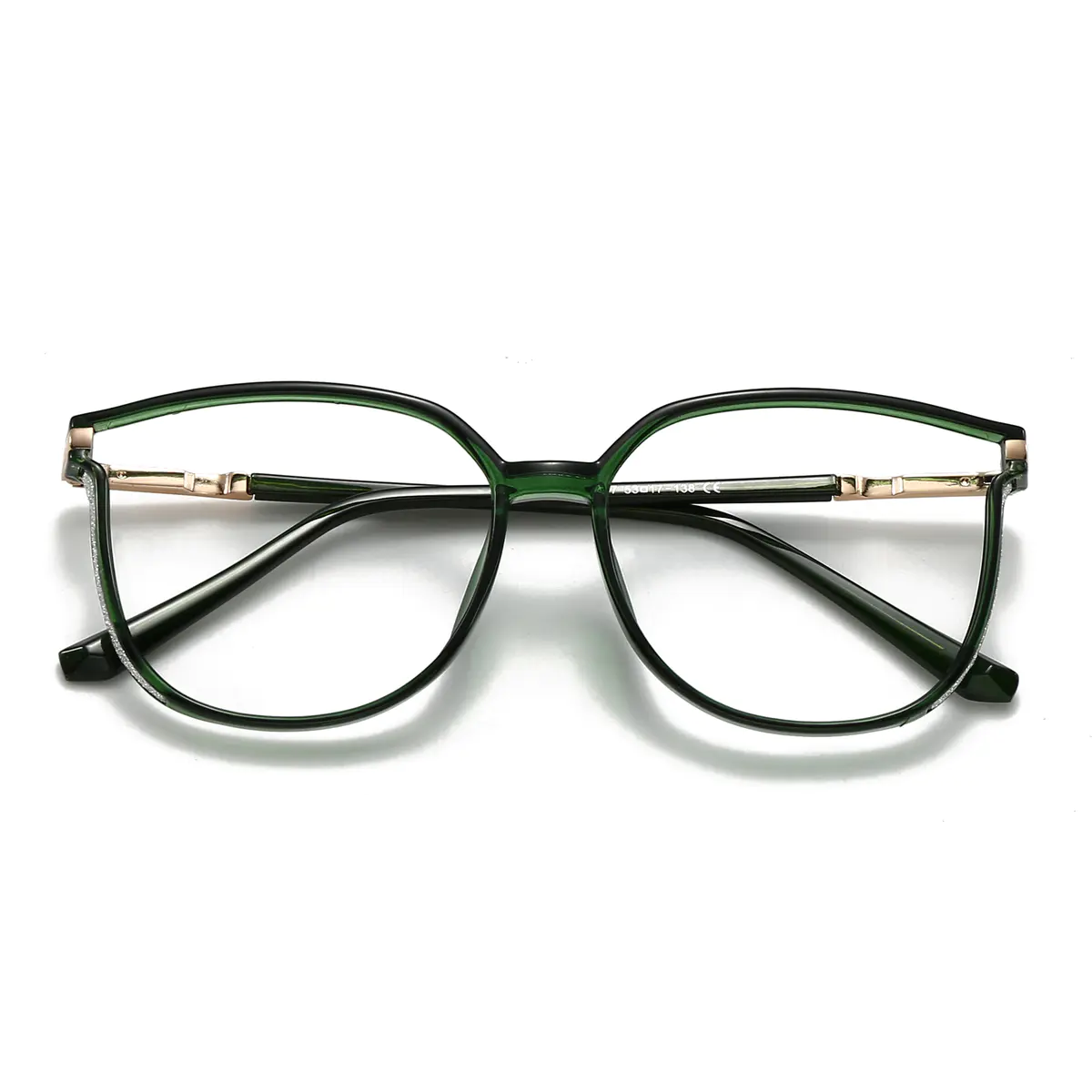 Cat-eye Green Eyeglasses