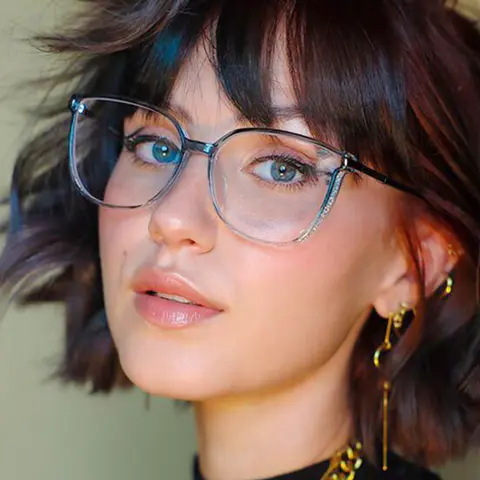 Cat-eye Green Eyeglasses