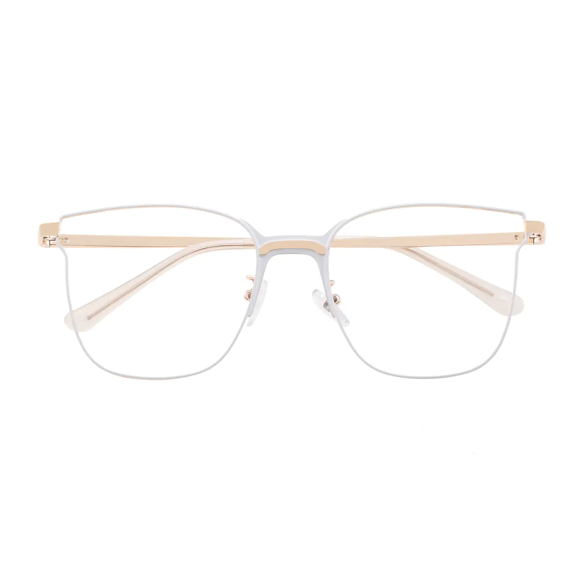 Cat-eye White Eyeglasses