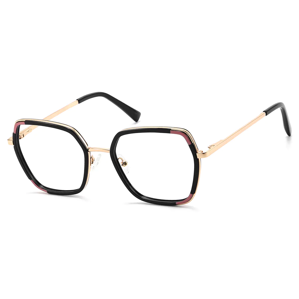 Geometric Black Eyeglasses