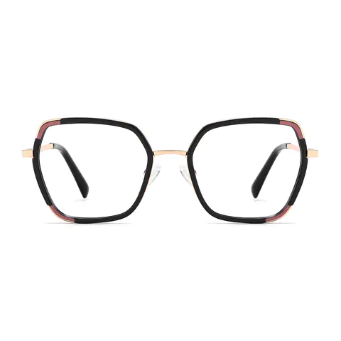Geometric Black Eyeglasses