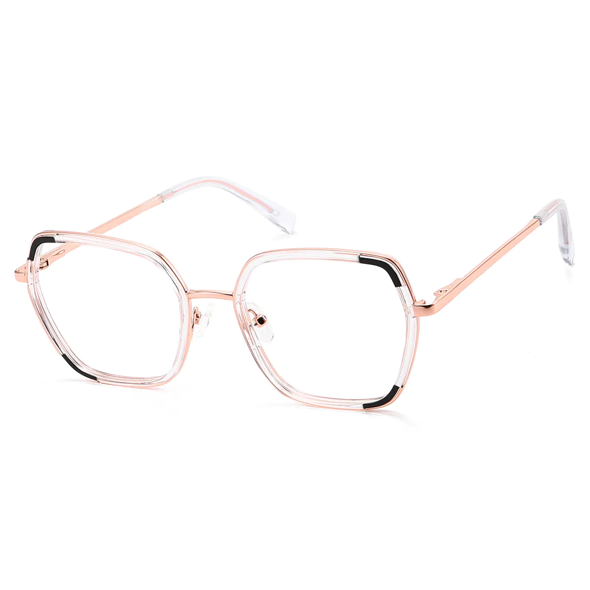 Geometric Clear Eyeglasses