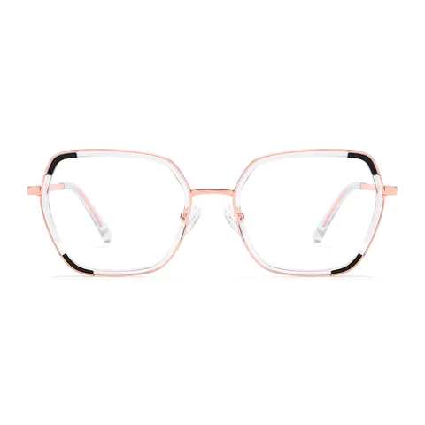 Geometric Clear Eyeglasses