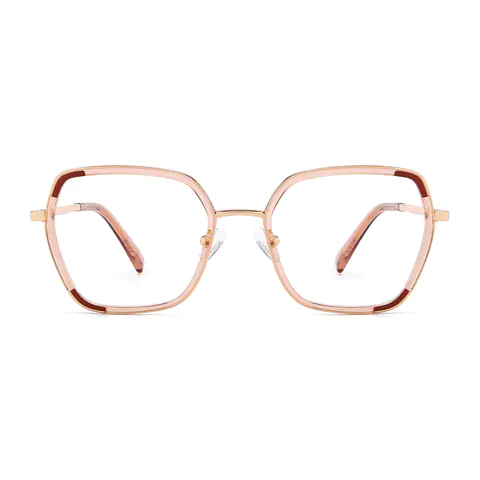 Geometric Rose Gold Eyeglasses