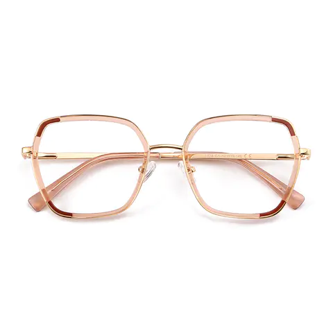 Geometric Rose Gold Eyeglasses