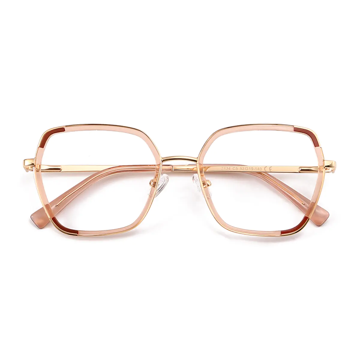 Geometric Rose Gold Eyeglasses