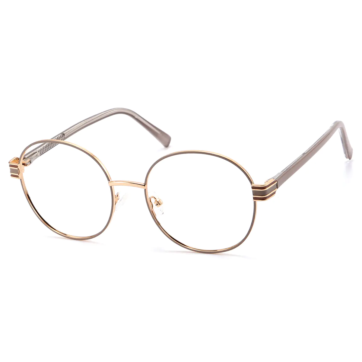 Round Gold Eyeglasses