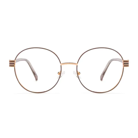 Round Gold Eyeglasses
