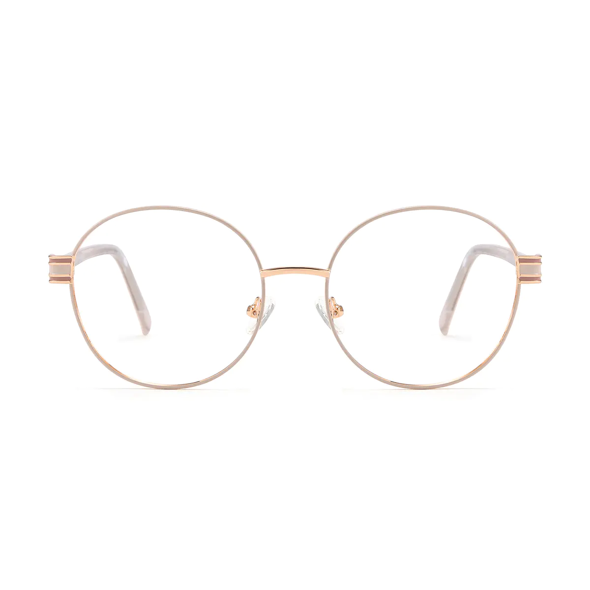 Round White Eyeglasses