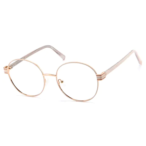 Round White Eyeglasses